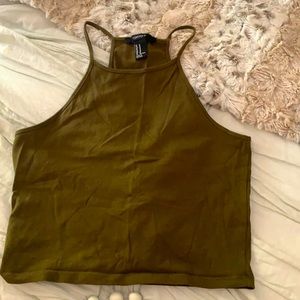 Army Green Crop Top